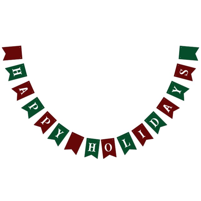 Banderines Happy Holidays Banner (Todo)
