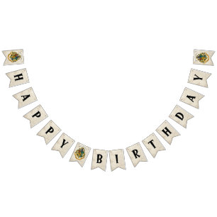 Banderines Harry Potter Hogwarts Crest Cumpleaños