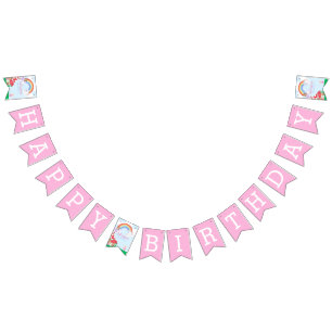 Banderines Hermosa Princesa de Hadas Encantadas 1er cumpleañ