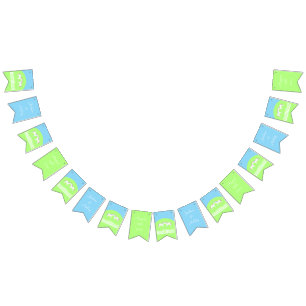 Banderines Hermoso Personalizado de caballos Boda blanco