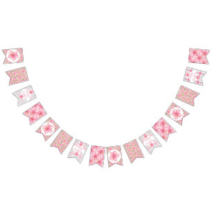 Banderines Hibiscus & lace PINK