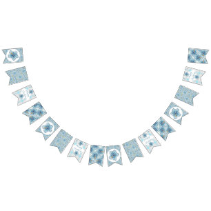 Banderines Hibiscus & lace TURQUOISE