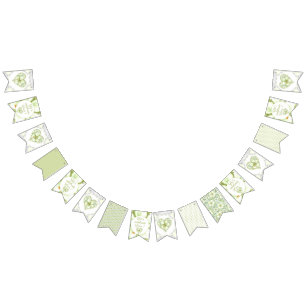 Banderines Hibiscus & lace WHITE