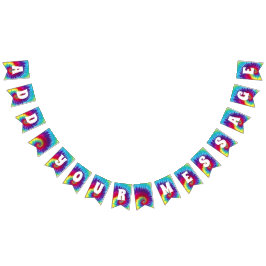 Banderines Hippie maravilloso del teñido anudado