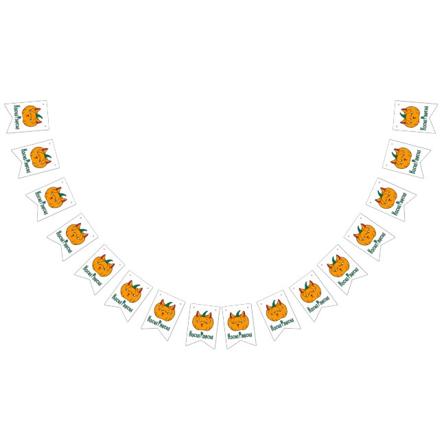 Banderines Hocucus pawcus Halloween calabaza ginger cat magia (Todo)