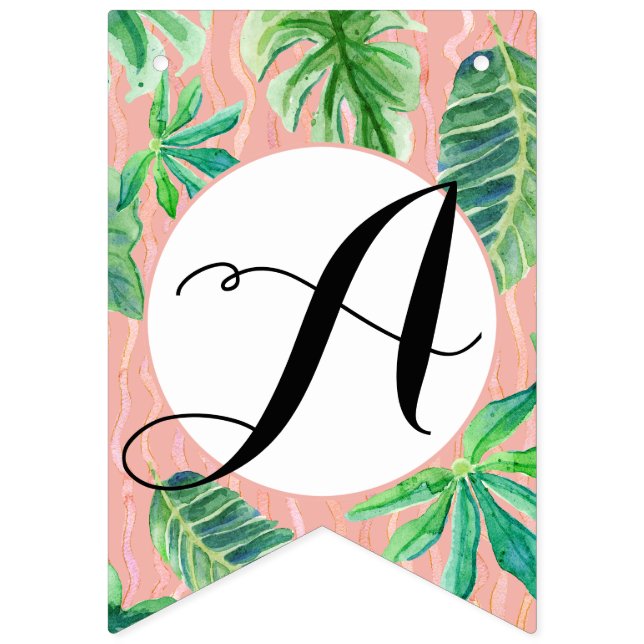 Banderines Hoja nupcial negra rosada del flamenco de la ducha (Sexta bandera)