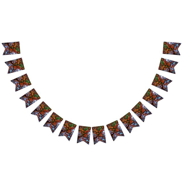 Banderines Hojas amarillas, verdes y marrones (Todo)