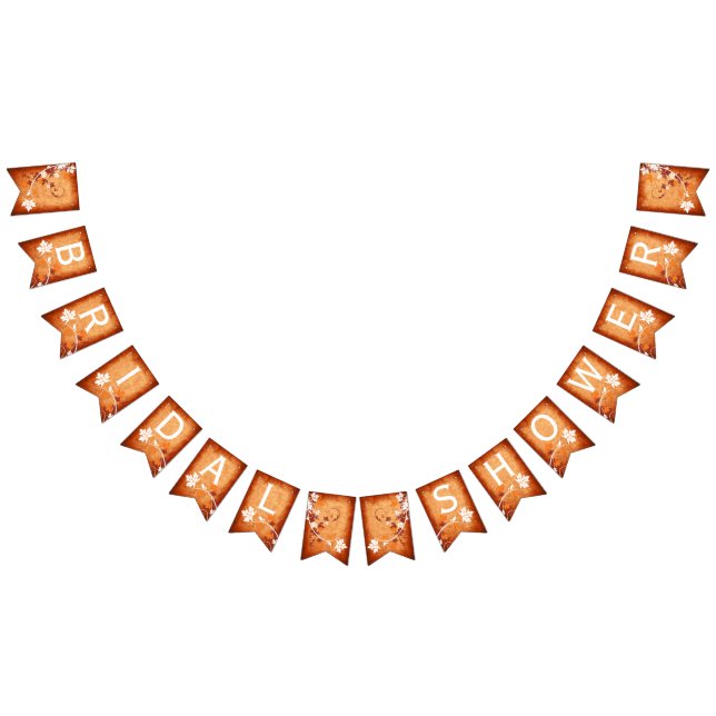 Banderines Hojas de arce naranja caída novia ducha (Todo)