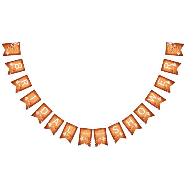 Banderines Hojas de arce naranja otoño boda ducha de novia (Todo)