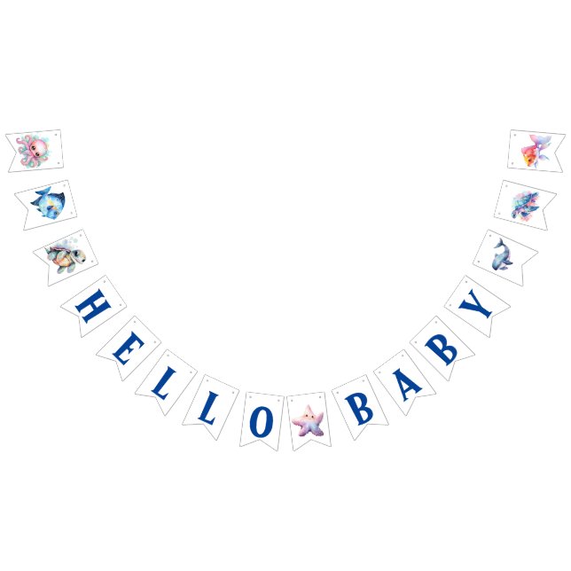 Banderines Hola bebés amigos acuáticos (Todo)