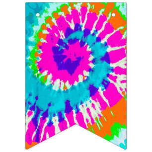 Banderines holiES - Estilo de batik de espiral de energía