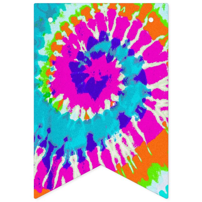 Banderines holiES - Estilo de batik de espiral de energía (Primera bandera)