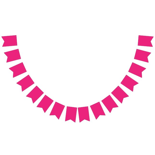 Banderines Hot Pink Wedding | Bold Solid Color Invite (Todo)