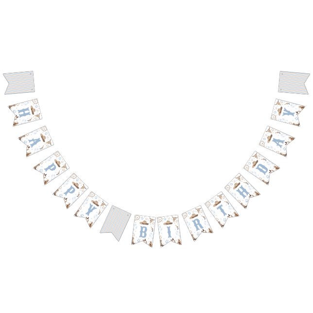 Banderines How the West Was One Birthday Banner (Todo)