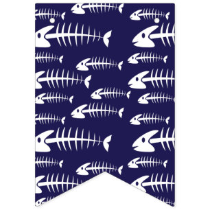 Banderines Huesos blancos pescados muertos pescando Humor