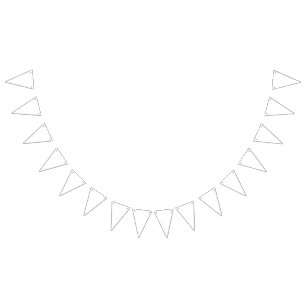 Banderines Icono blanco con arte de línea minimalista con bar