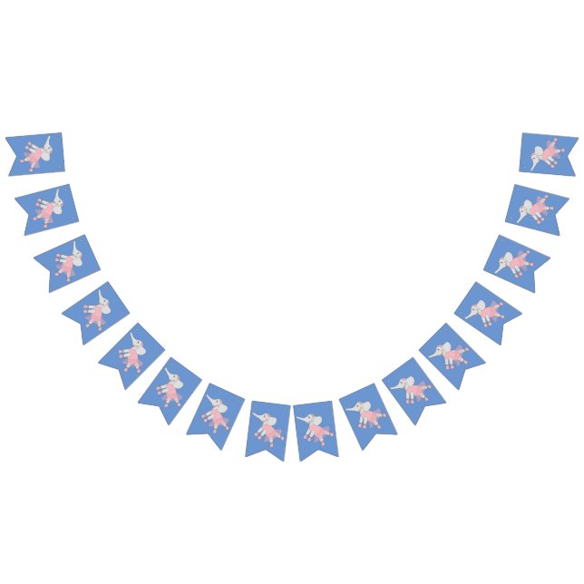 Banderines illusima Ballerina Elephant Blue (Todo)