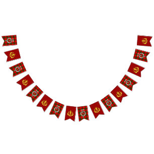Banderines Insignia del clan Adair/Tartan y cardo coronado de