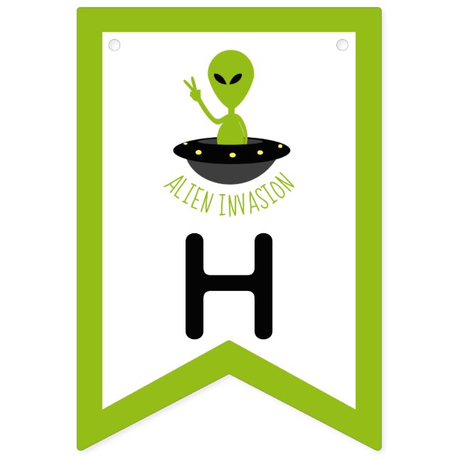 Banderines Invasión extranjera, cumpleaños (Segunda bandera)