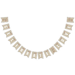 Banderines Inviernos simples con cardenal Celebrar el amor