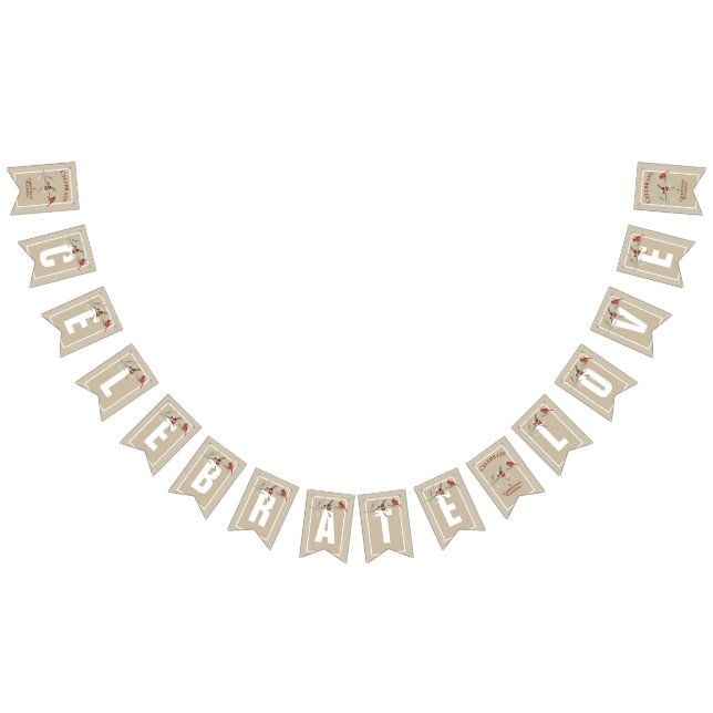 Banderines Inviernos simples con cardenal | Celebrar el amor (Todo)