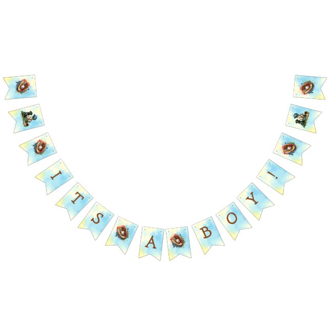 Banderines It's a Boy | Baby Shower de béisbol (Todo)