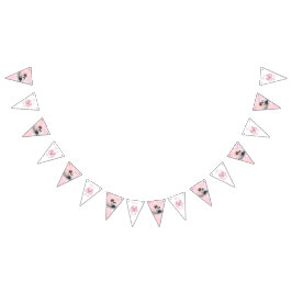 Banderines It's a Girl | Pink Baby and Puppy Baby Shower