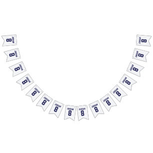 Banderines Jersey de béisbol - Fiesta de cumpleaños temática 