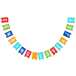 Banderines Jesús Te Ama Banner Multicolorizado De Bunting