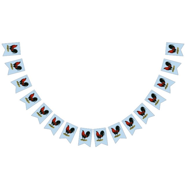 Banderines Juego americano BB Rojo negro (Todo)