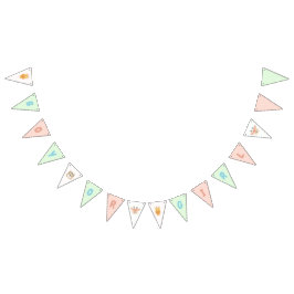Banderines Jungle Safari Gender Reveal Party bunting banner