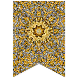 Banderines Kaleidoscopio Metalizado de plata dorada preciada