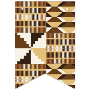 Banderines Kente Block - Ocra Silenciada