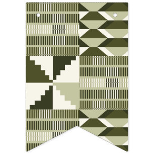 Banderines Kente Block - Oliva Patrimonio