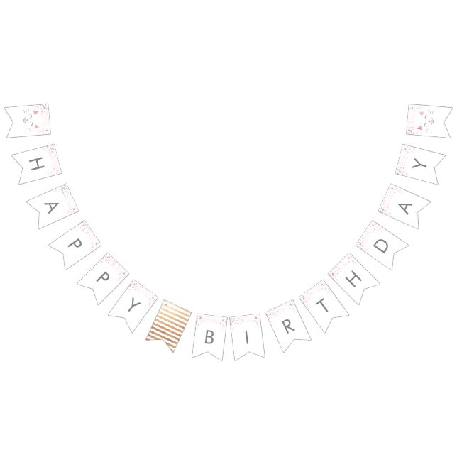 Banderines Kitty Cat Happy Birday (Todo)