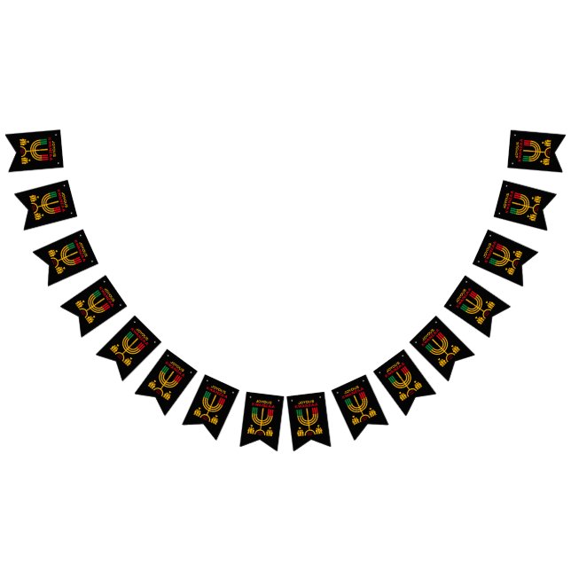 Banderines Kwanzaa Alegre (Todo)