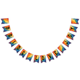 Banderines La alegría del orgullo y el amor fiesta bunting