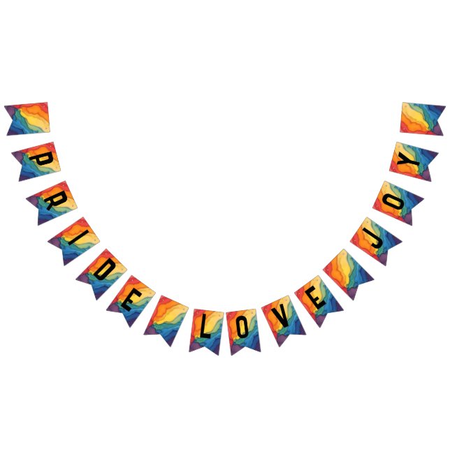 Banderines La alegría del orgullo y el amor fiesta bunting (Todo)