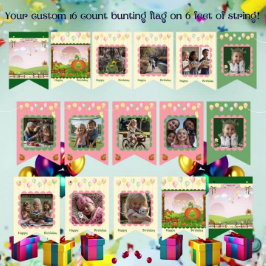 Banderines La familia de Chicas Cute Pastel Momentos Hito Cum