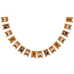 Banderines La foto y la edad de la fiesta de cumpleaños temát