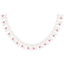 Banderines La Manzana de nuestro ojo, hijos, Fiesta de cumple