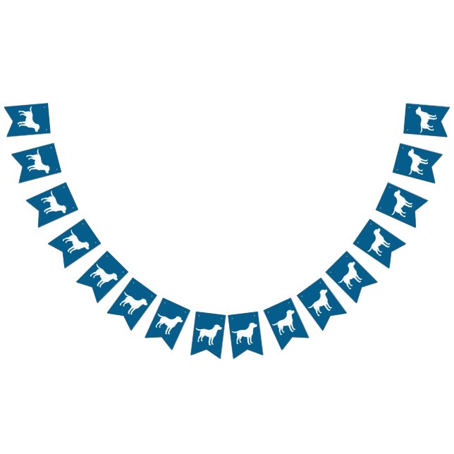 Banderines Labrador Dog Baby Shower Blue Boy Lab (Todo)