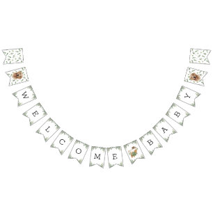 Banderines Labrador recuperador de vegetación Baby Shower Pup