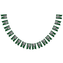 Banderines Lacrosse Sports Green Bunting Flags