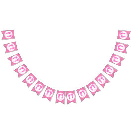 Banderines Las huellas rosas del bebé son un Baby Shower Chic