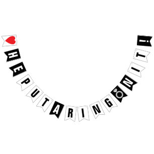 BANDERINES ¡LE PUSO UN ANILLO! DECORACIÓN DE PARTICIPACIÓN DE