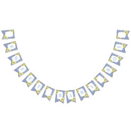 Banderines Lemons italiano Blue White Sweet Baby Boy Shower