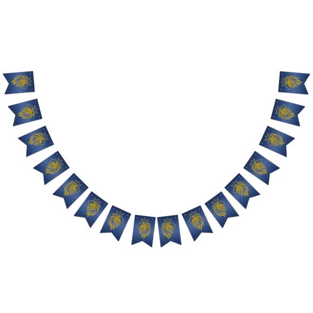Banderines León con corona - Estilo de oro 2 (Todo)