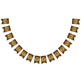 Banderines León con corona - Estilo de oro 4
