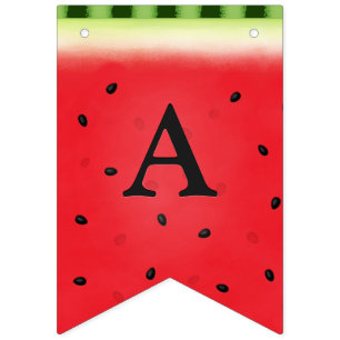 Banderines Letras Personalizado de la sandía